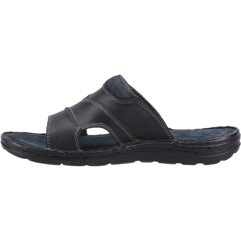 Hush Puppies Archer Leather Men's Black Sandals