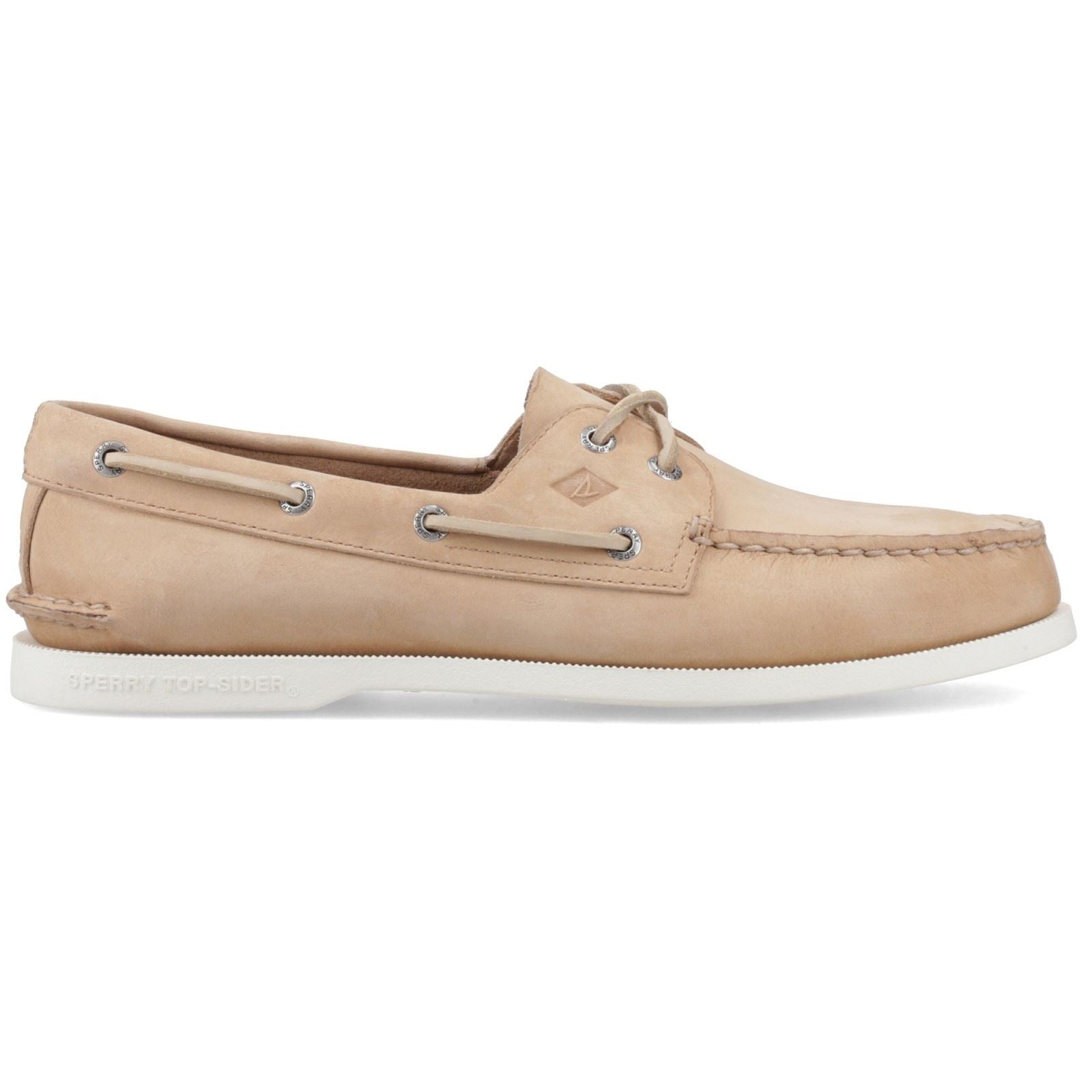 Sperry Authentic 2 Eye Leather Men's Linen Multi Boat Shoes