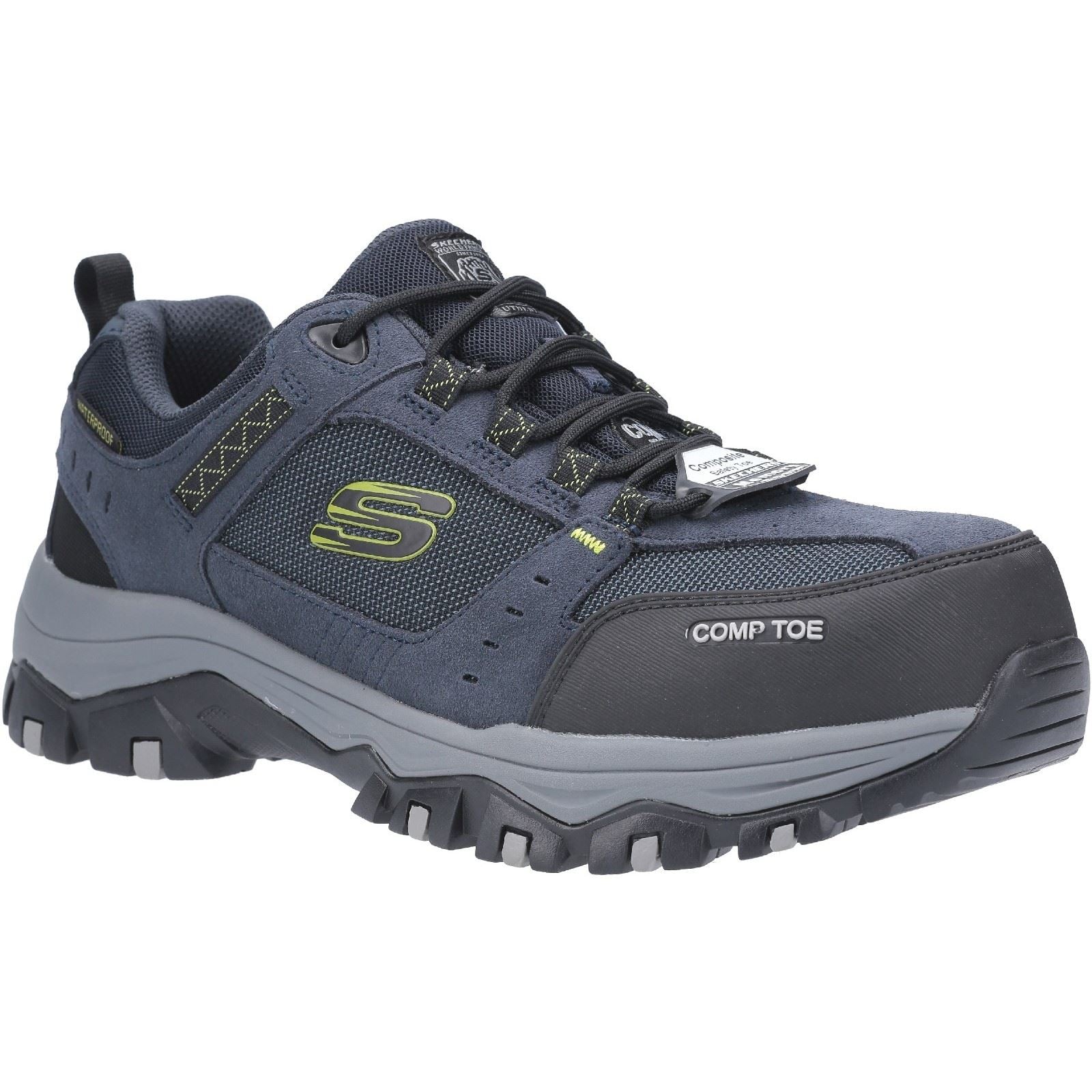 Skechers Workwear Greetah Suede Men's Navy/Black Safety Sneakers