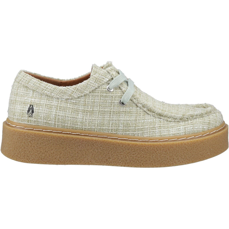 Hush Puppies Bridie Textile Textile Women's Mint Moccasins Shoes