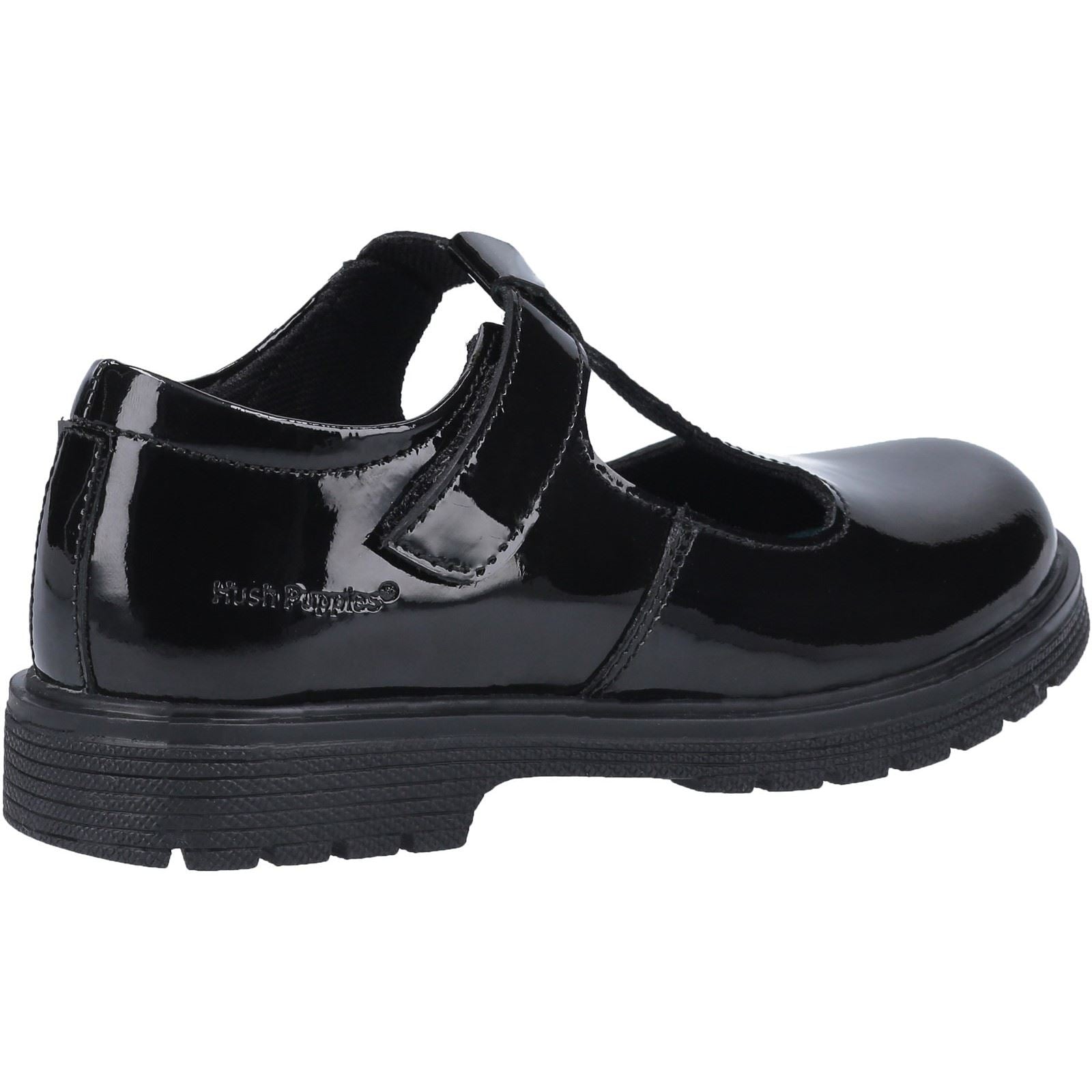 Hush Puppies Gracie Youth Girls Black Patent Leather Shoes