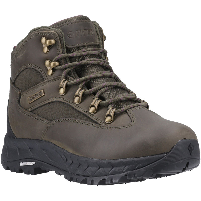 Hi-Tec Euro Trail Leather Women's Khaki Hiking Boots