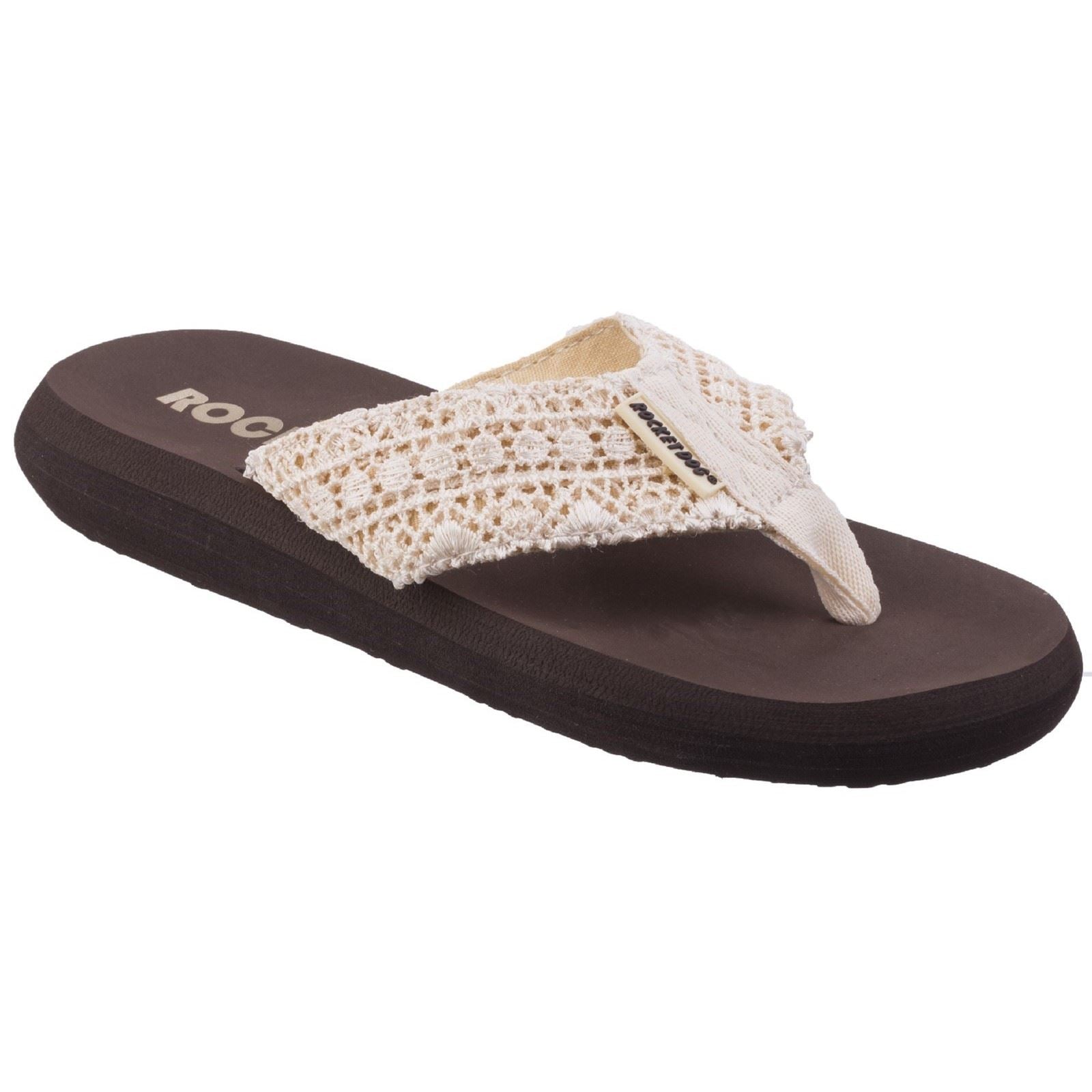 Rocket Dog Spotlight Lima Fabric Women's Natural Multi Flip Flops