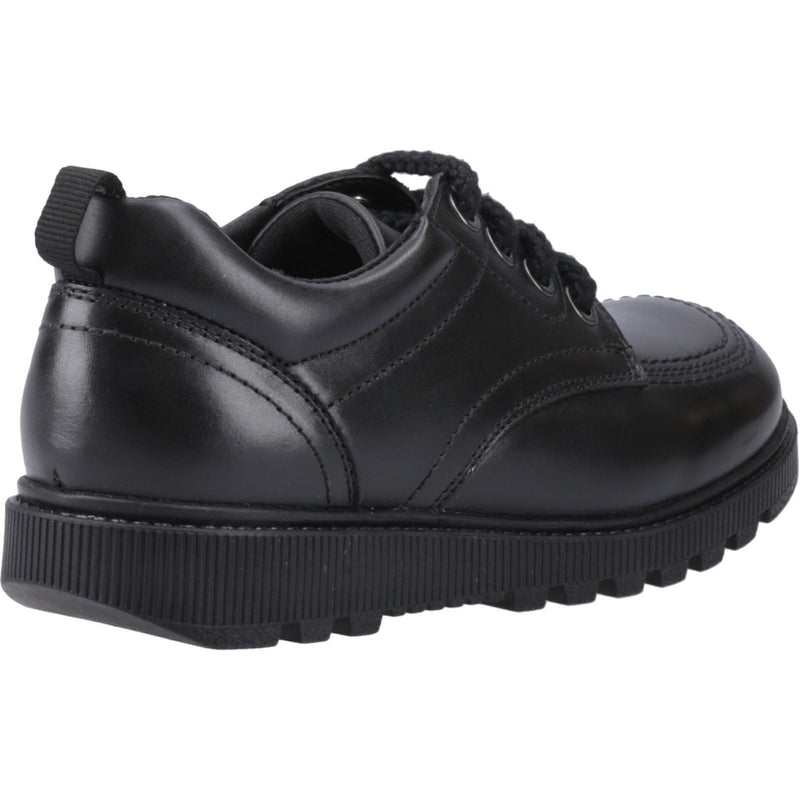 Hush Puppies Keeley Leather Girls's Black Lace-Up Shoes