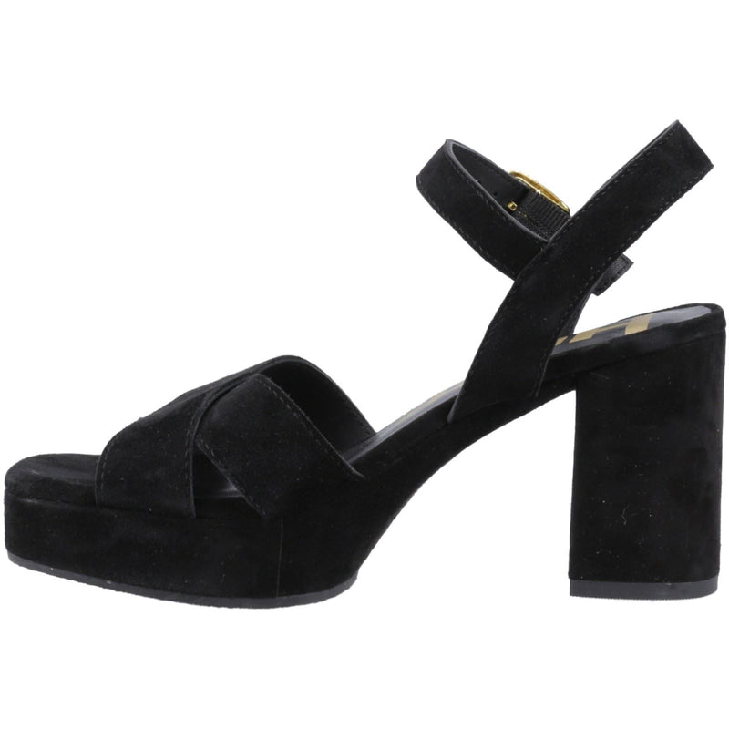 Hush Puppies Ophelia Suede Women's Black Sandals