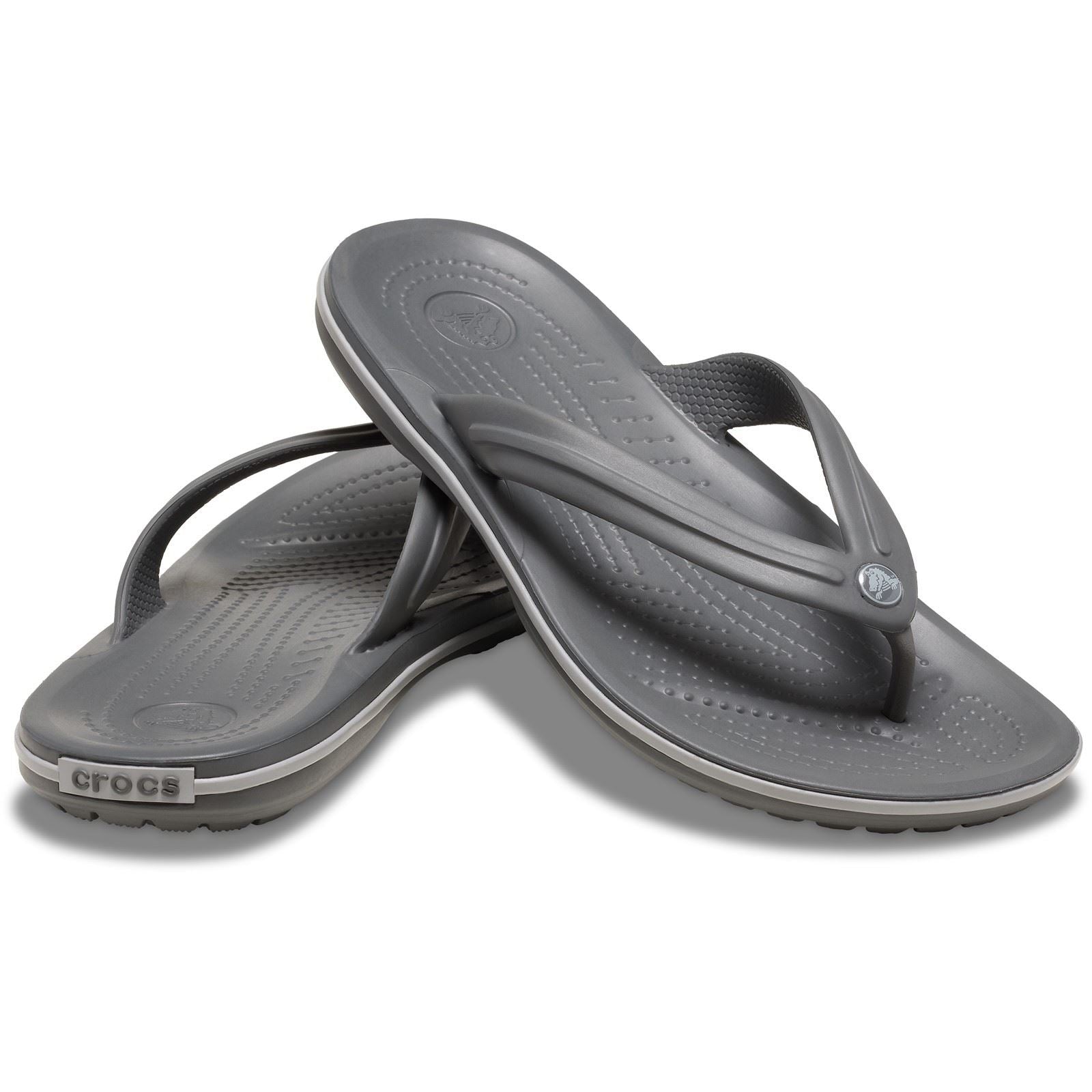 Crocs Crocband Thermoplastic Slate Grey/Smoke Flip Flops