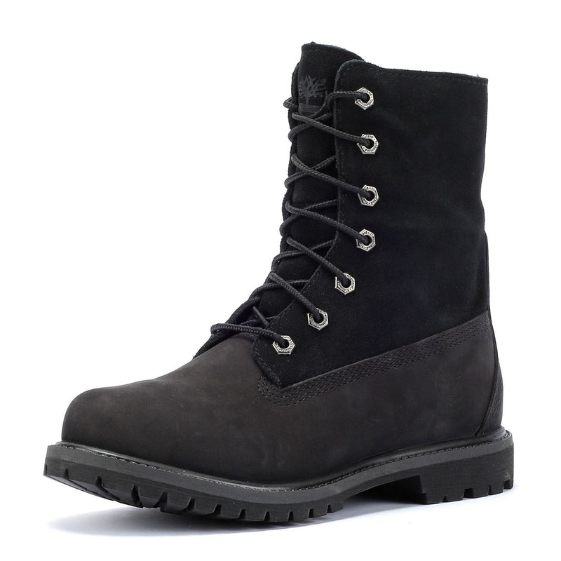 Timberland Warm Lined Waterproof Leather Women's Black Boots