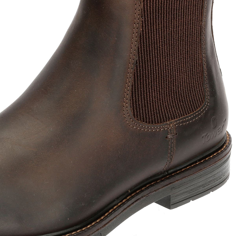 Tower London Harbour Leather Men's Dark Brown Chelsea Boots