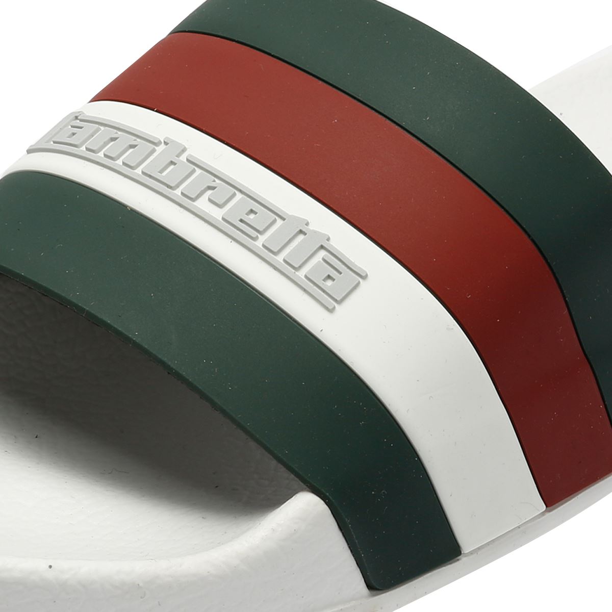 Lambretta Prince Men's White/Green Slides