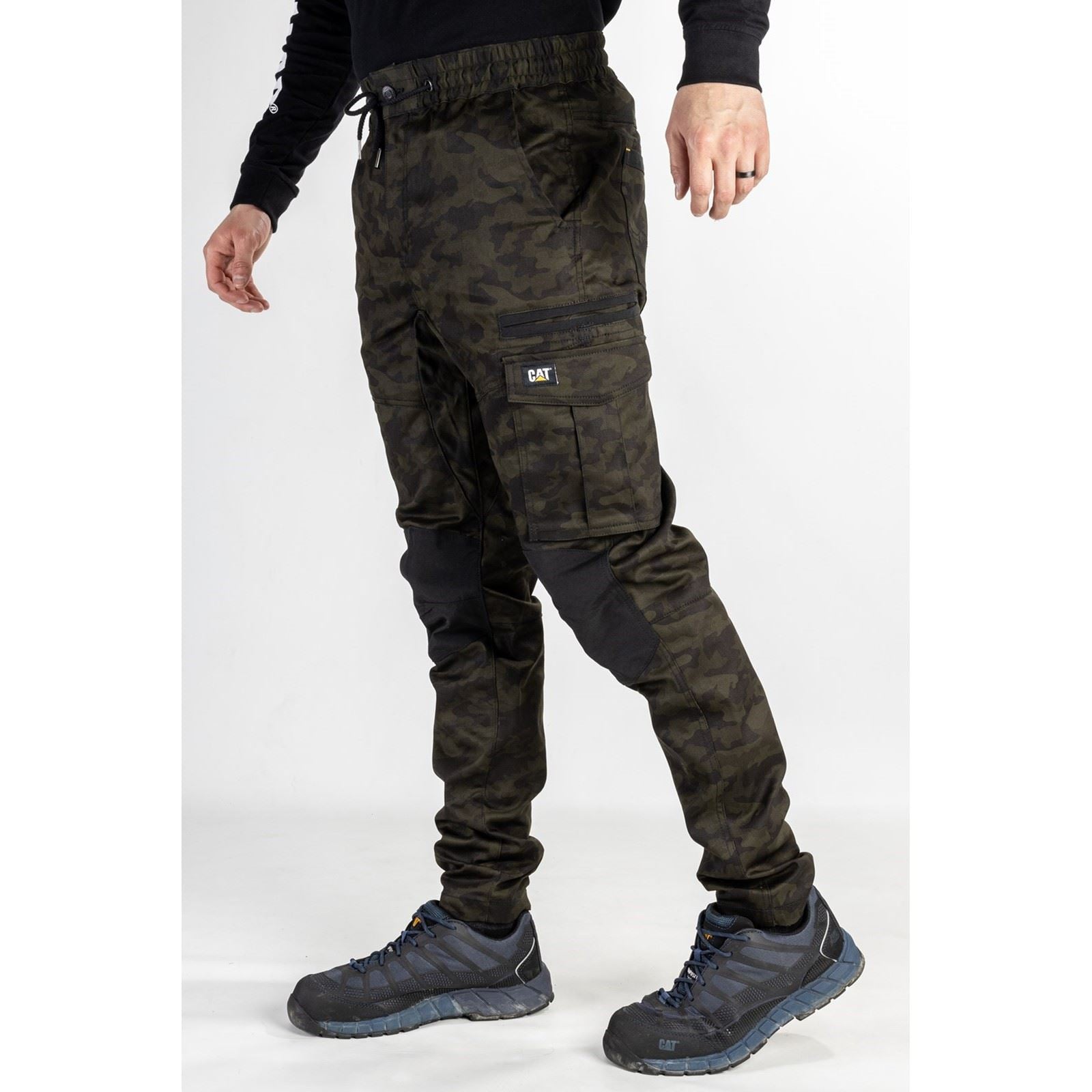Caterpillar Dynamics Cotton Men's Green Outdoor Trousers