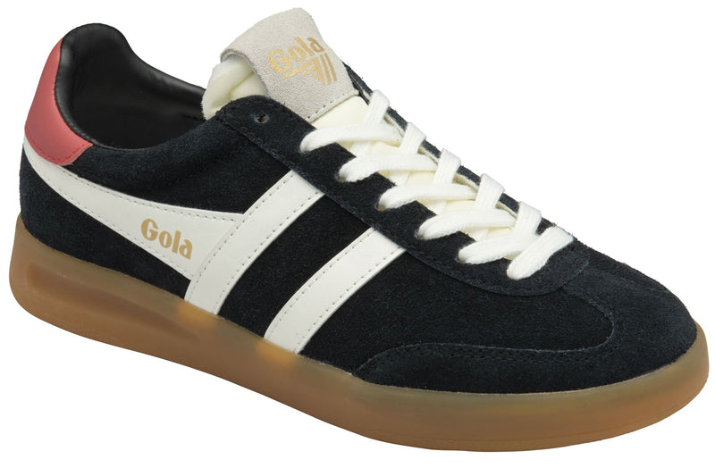Gola Cyclone Suede Women's Black/Off White/Coral Sneakers