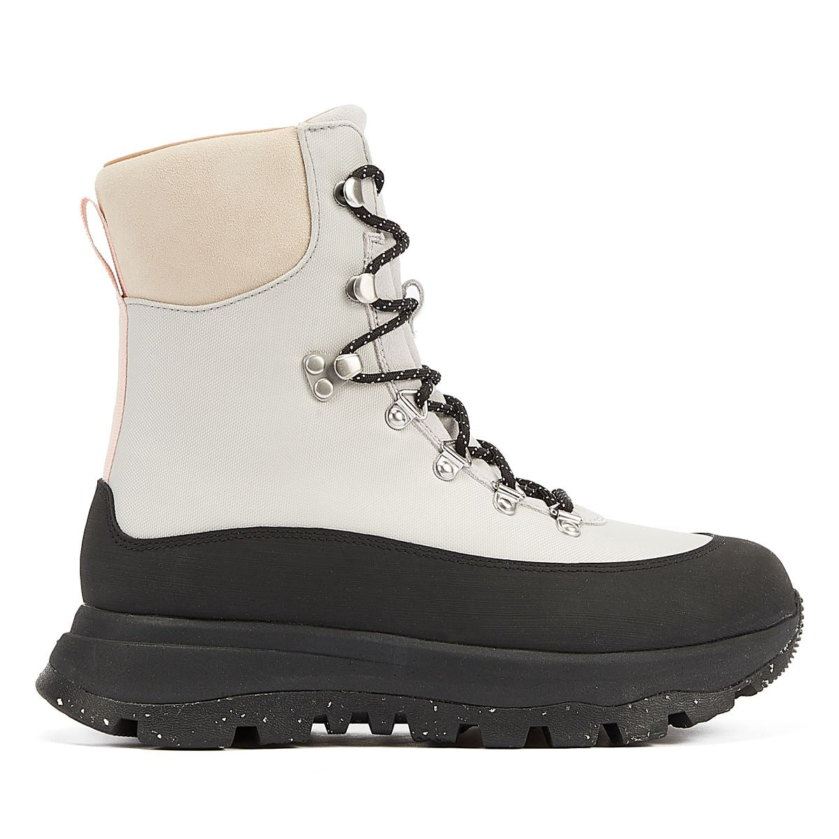 FitFlop Neo-D-Hyker Leather Women's Black/White Boots