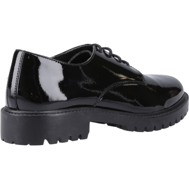 Hush Puppies Aubrey Leather Girls's Black Derby Shoes