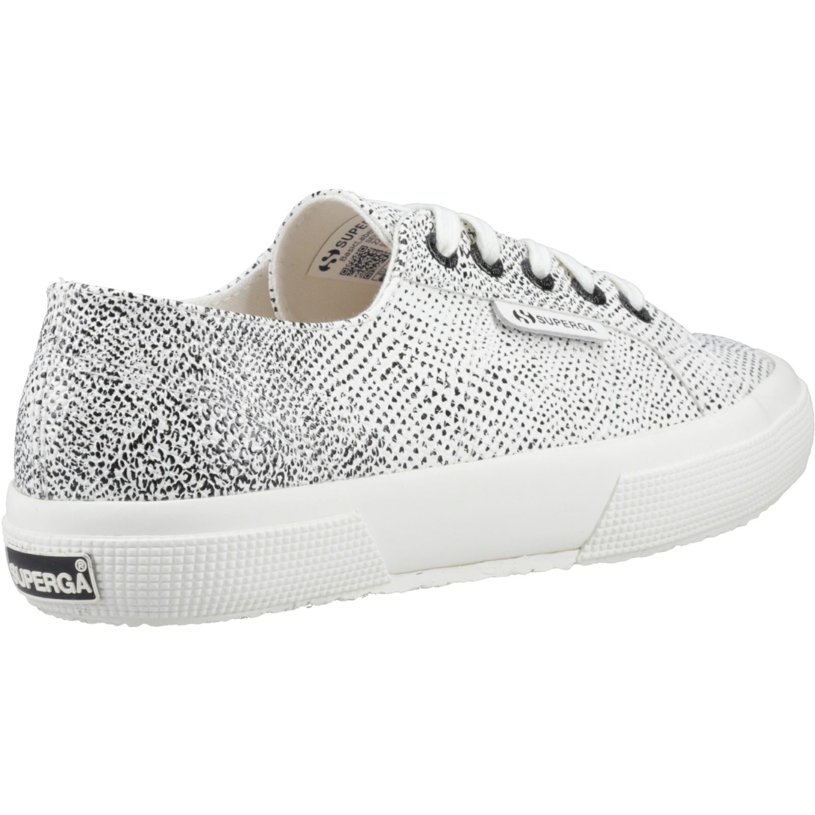 Superga 2730 Micro Faux Snake Faux Leather Women's White Avorio/Black Snake Sneakers