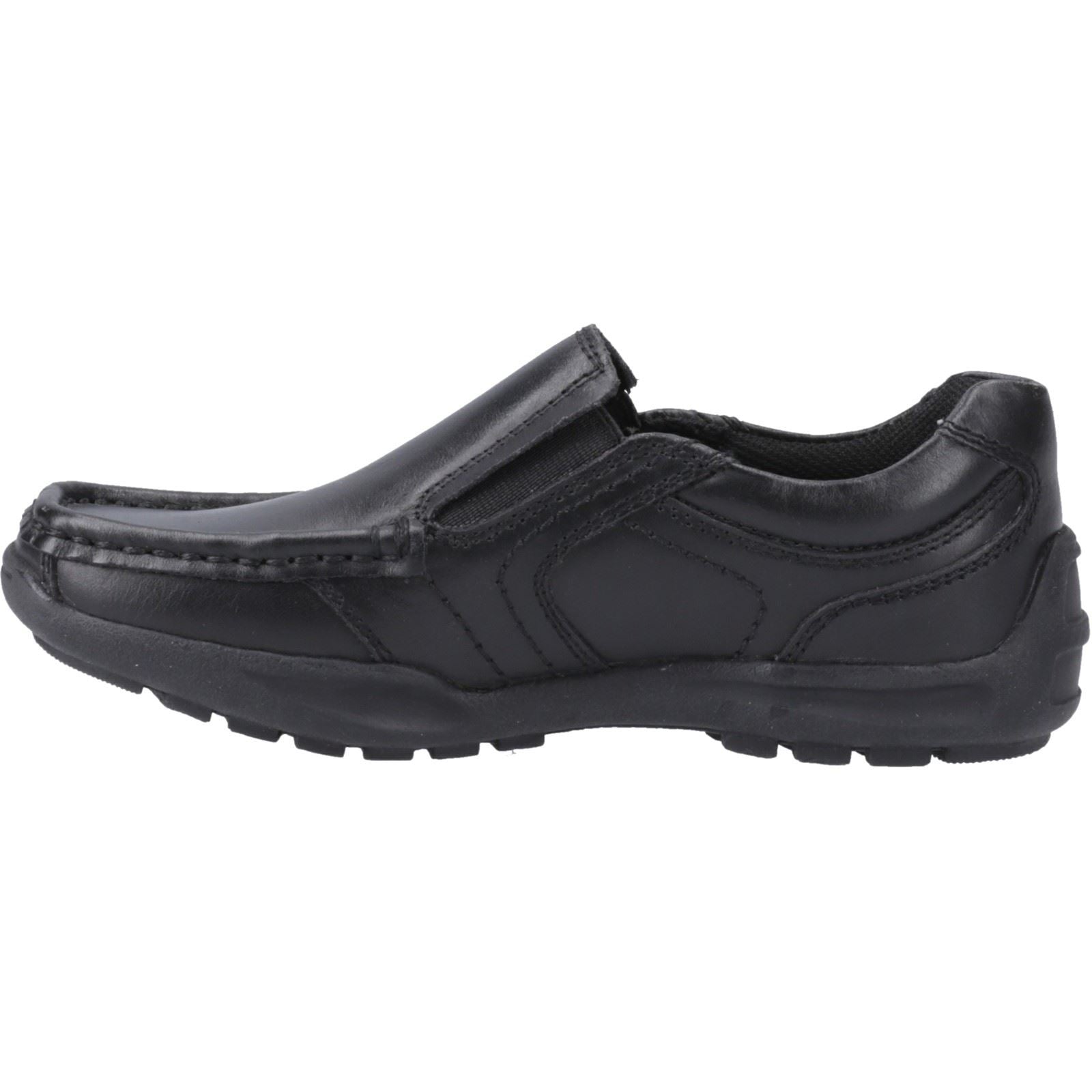 Hush Puppies Morgan Leather Boys's Black Loafers