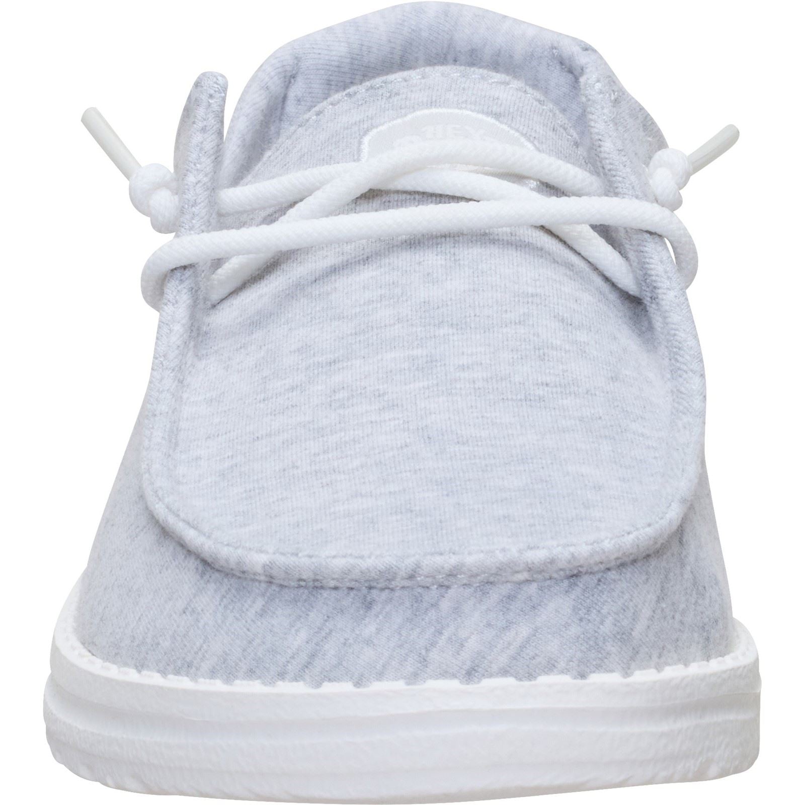 HEYDUDE Wendy Stretch Jersey Textile Women's Light Grey Loafers