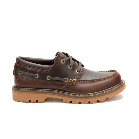 Caterpillar Colorado Boat Lo Leather Men's British Tan Lace-Up Shoes