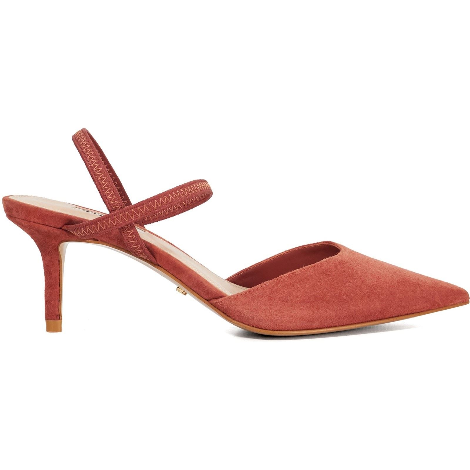 Dune Classical Leather Women's Coral Heels