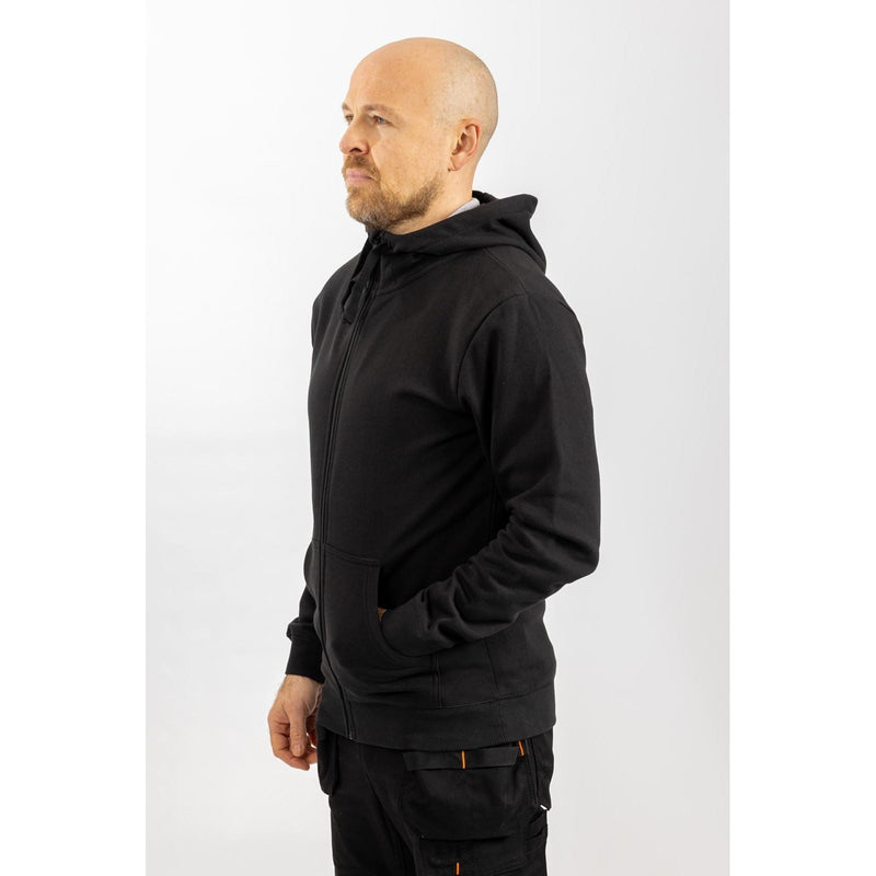 Helly Hansen Workwear Manchester Zip Cotton Men's Black Hooded Sweatshirt