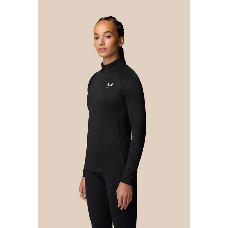 Castore 1/2 Zip Long Sleeve Top Synthetic Women's Black