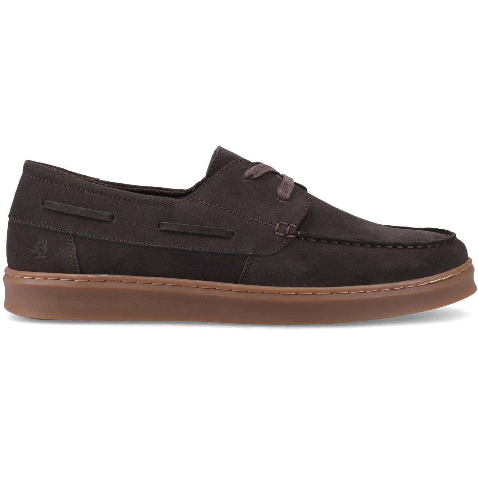 Hush Puppies Madden Leather Men's Chocolate Boat Shoes