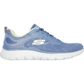 Skechers Flex Appeal 5.0 Cruising Thru Textile Women's Blue/Lime Sneakers