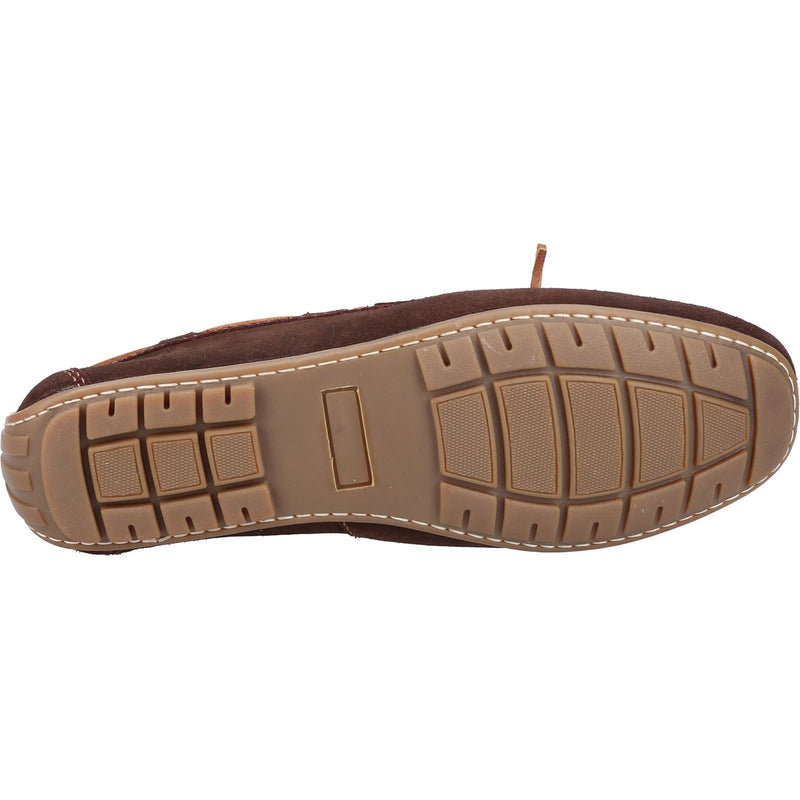 Hush Puppies Reuben Suede Men's Brown Boat Shoes