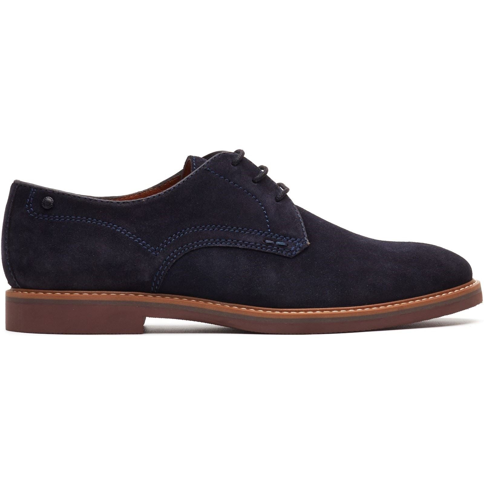 Base London Strand Lace Up Leather Men's Navy Lace-Up Shoes
