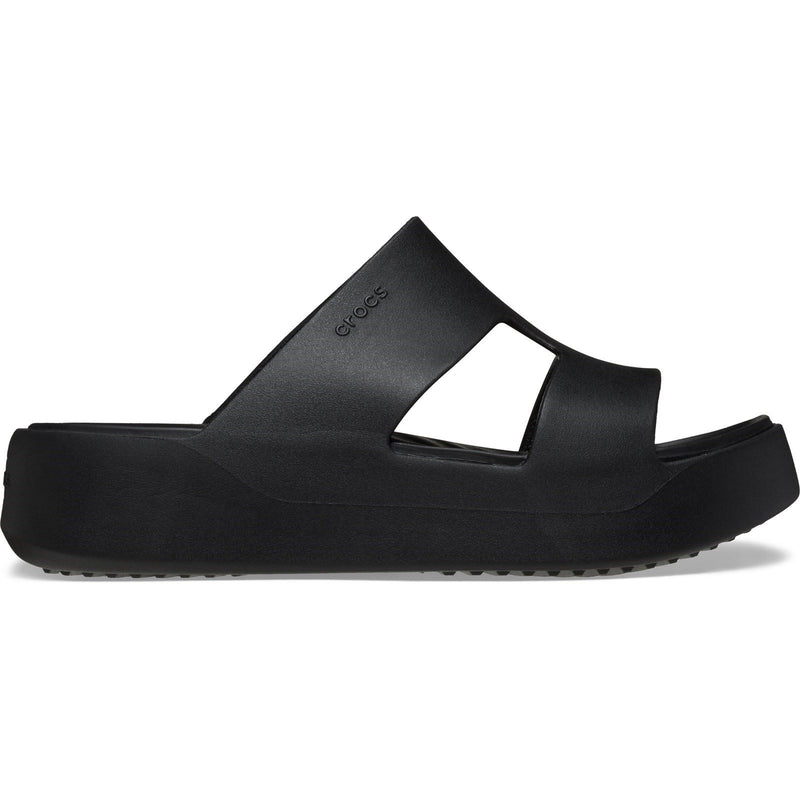 Crocs Getaway Platform H-Strap Thermoplastic Women's Black Slides