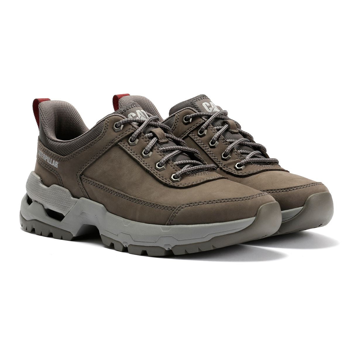 Caterpillar Surge Hiker Lo Waxy Nubuck Men's Dark Gull Gray Lace-Up Shoes