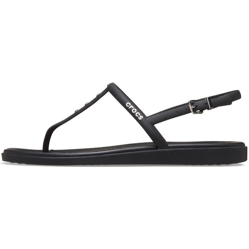 Crocs Miami Studded Thong Flip Thermoplastic Women's Black Sandals