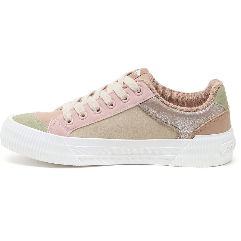 Rocket Dog Cheery Blocked PU/Seude Women's Taupe Trainers