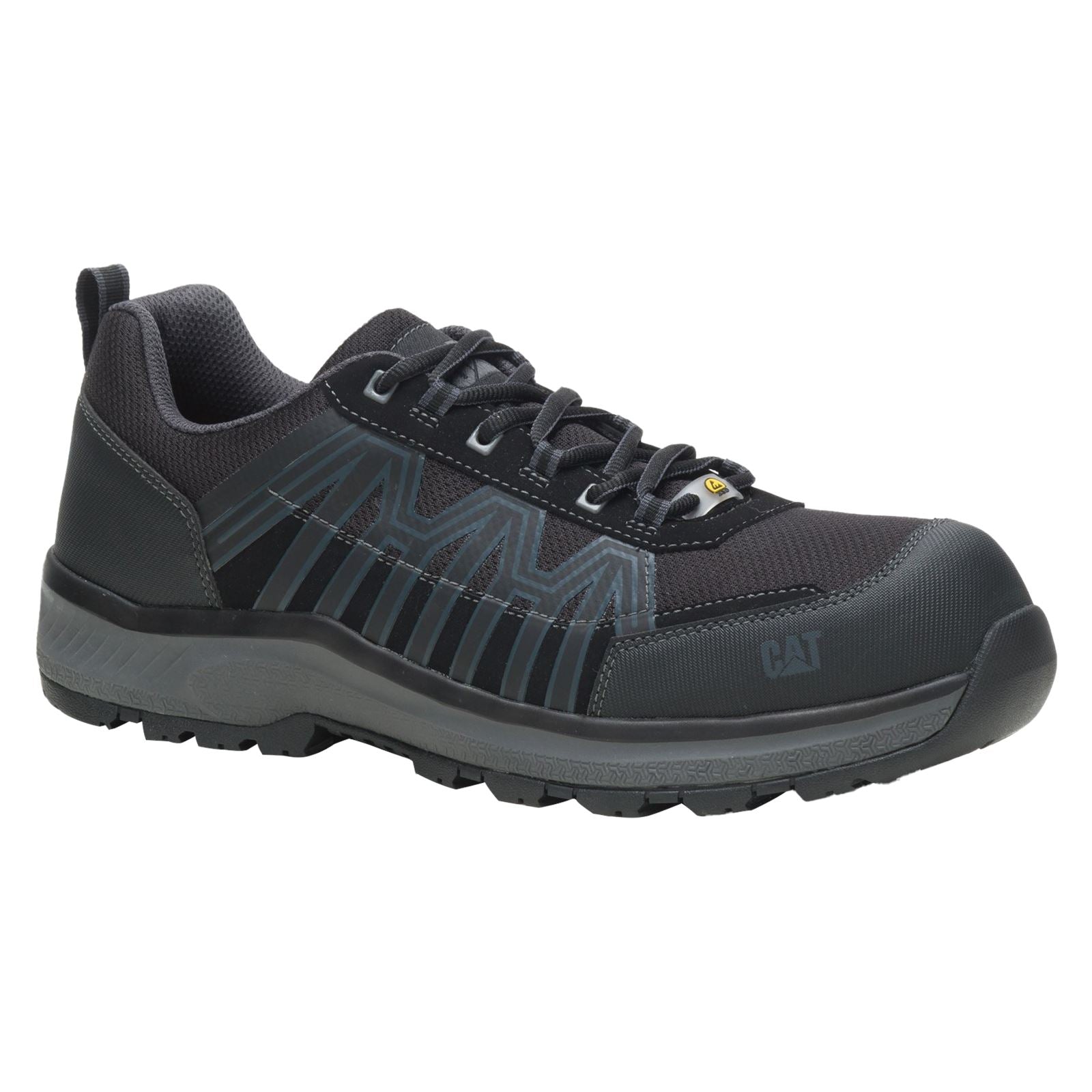 Caterpillar Charge PU/Mesh/Synthetic Black Safety Sneakers