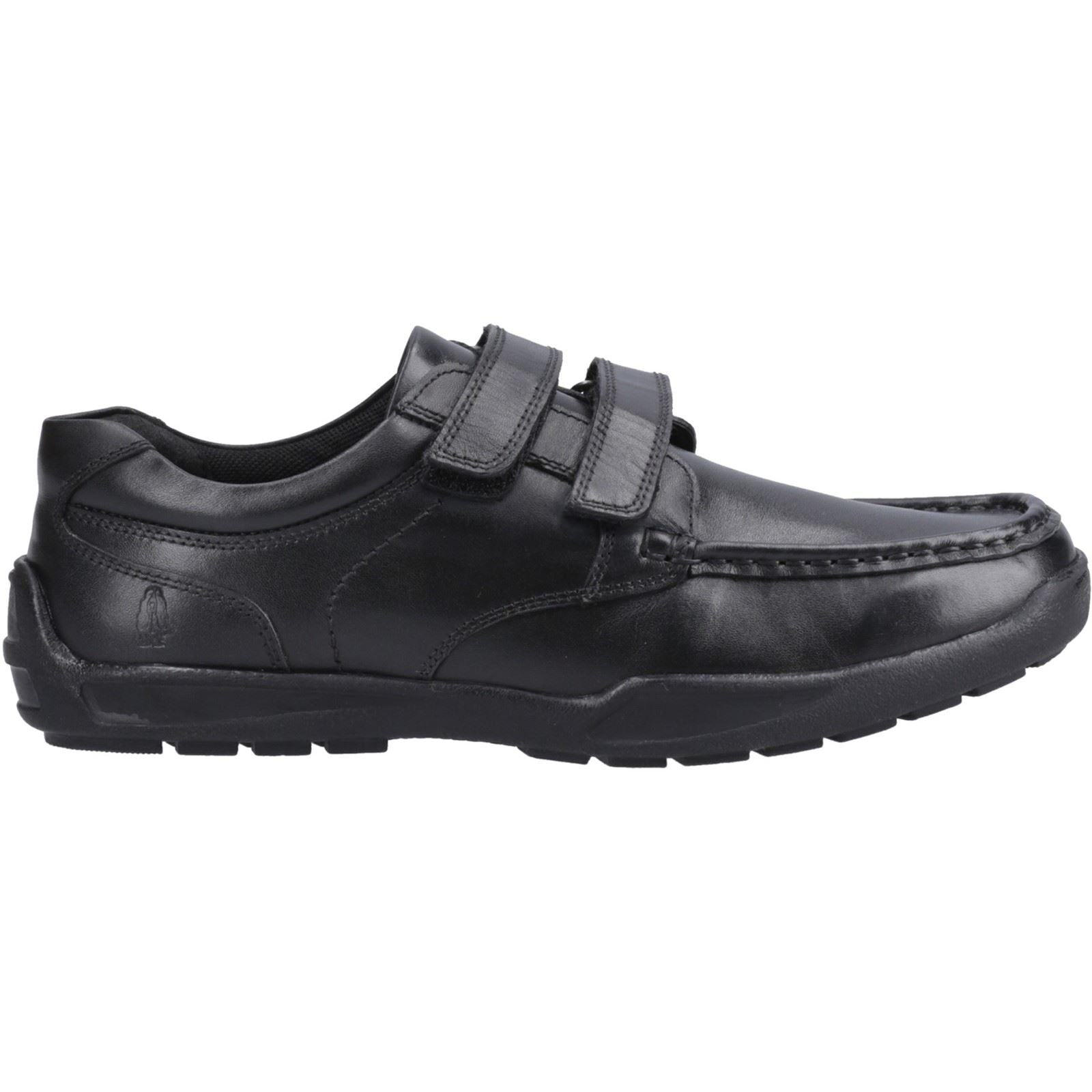 Hush Puppies Maddox Leather Boy's Black Moccasins Shoes