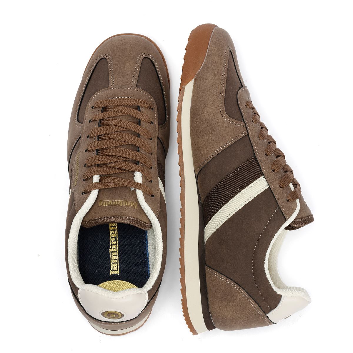 Lambretta Diego Men's Choc/Cream Sneakers