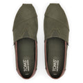 TOMS Alpargata Classic Cotton Blend Men's Dark Sage Espadrilles