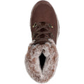 Skechers Trego Snow Worries Leather Women's Chocolate Hiking Boots