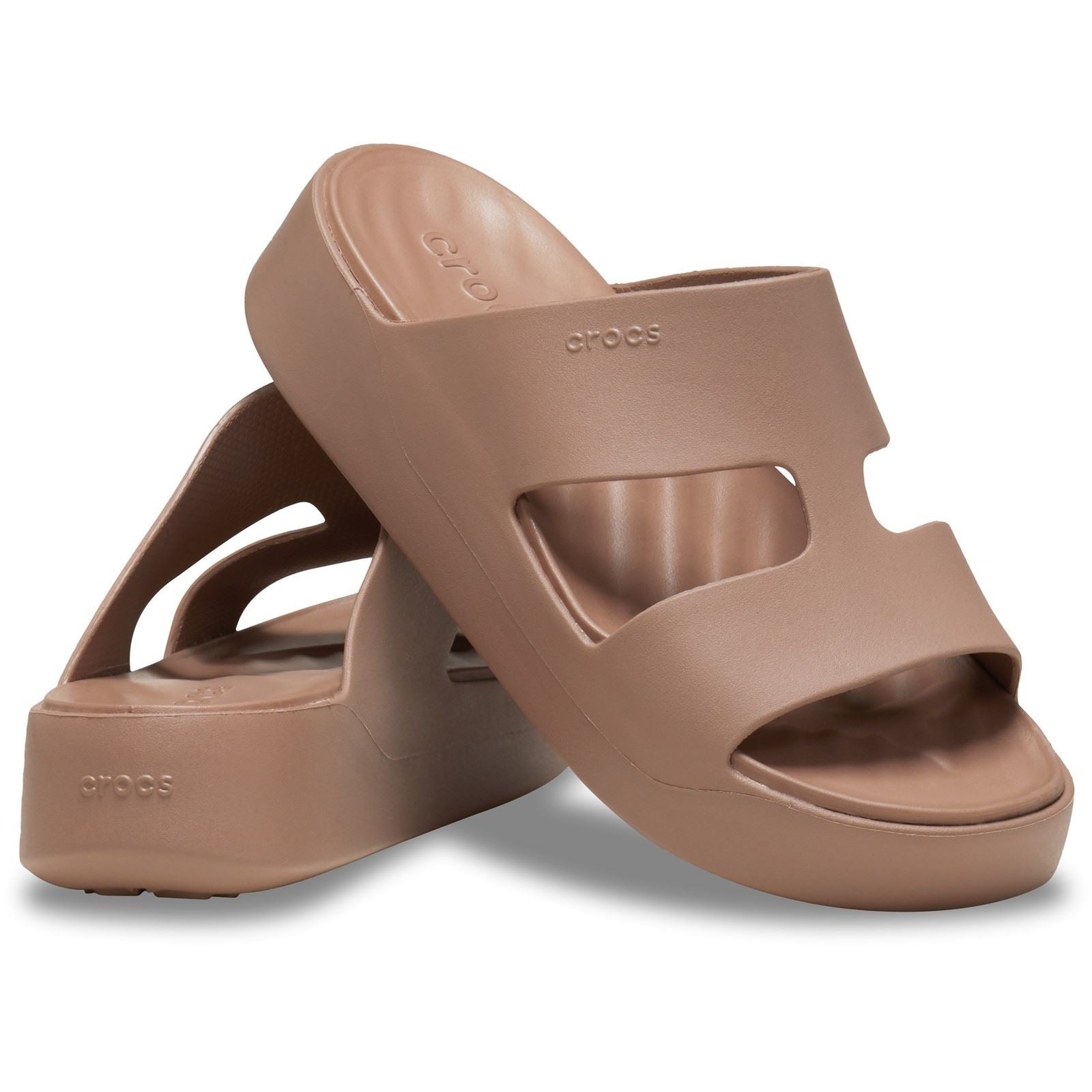 Crocs Getaway Platform H-Strap EVA Women's Latte Sandals