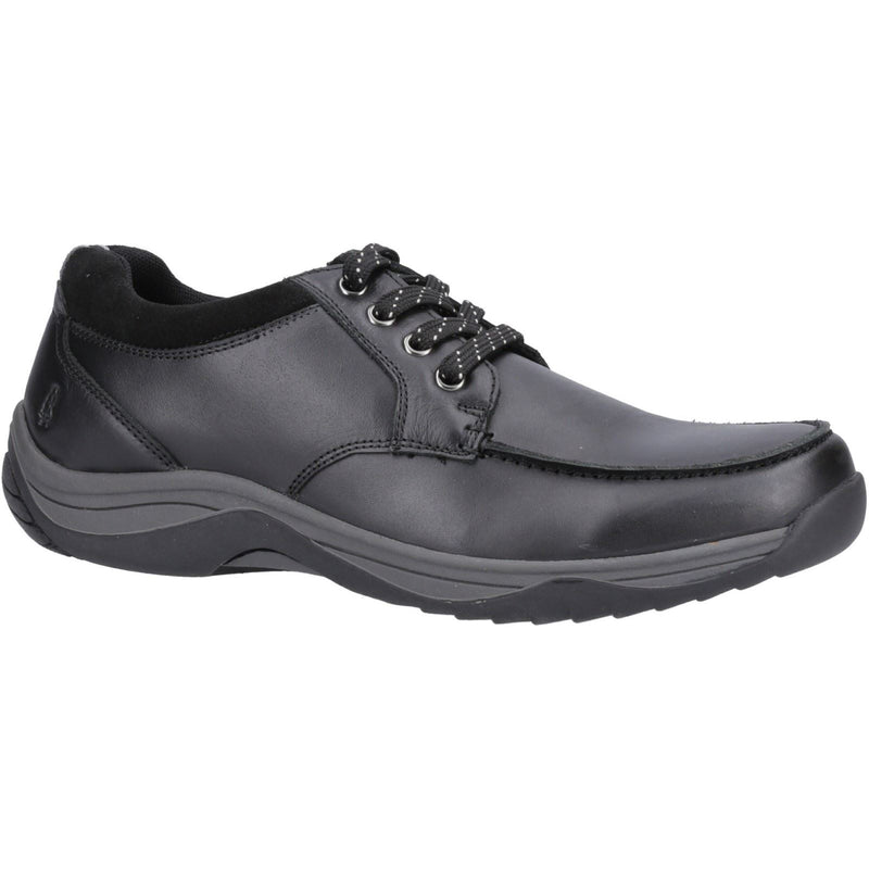 Hush Puppies Derek Leather Men's Black Lace-Up Shoes