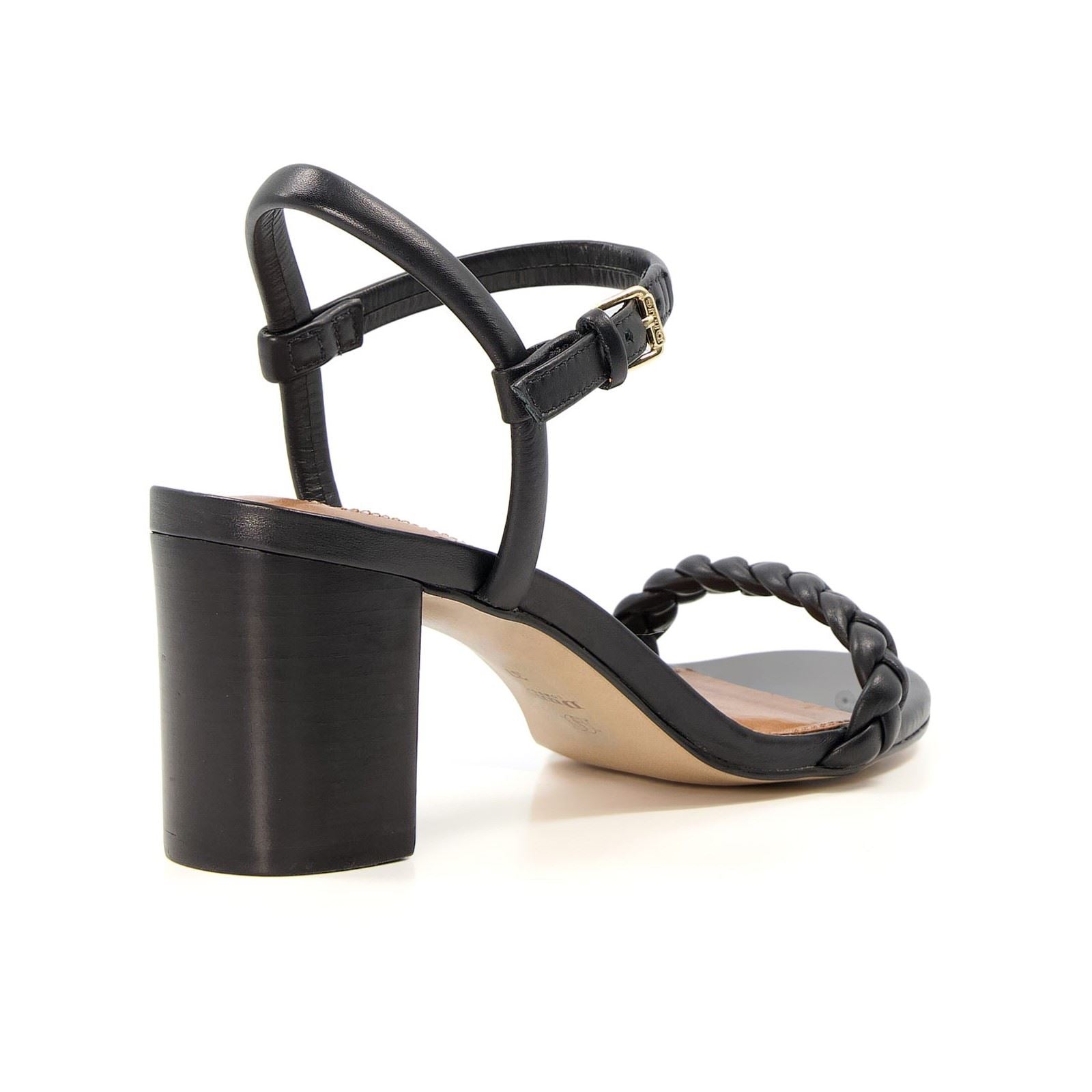 Dune Jaslyn Leather Women's Black Heels