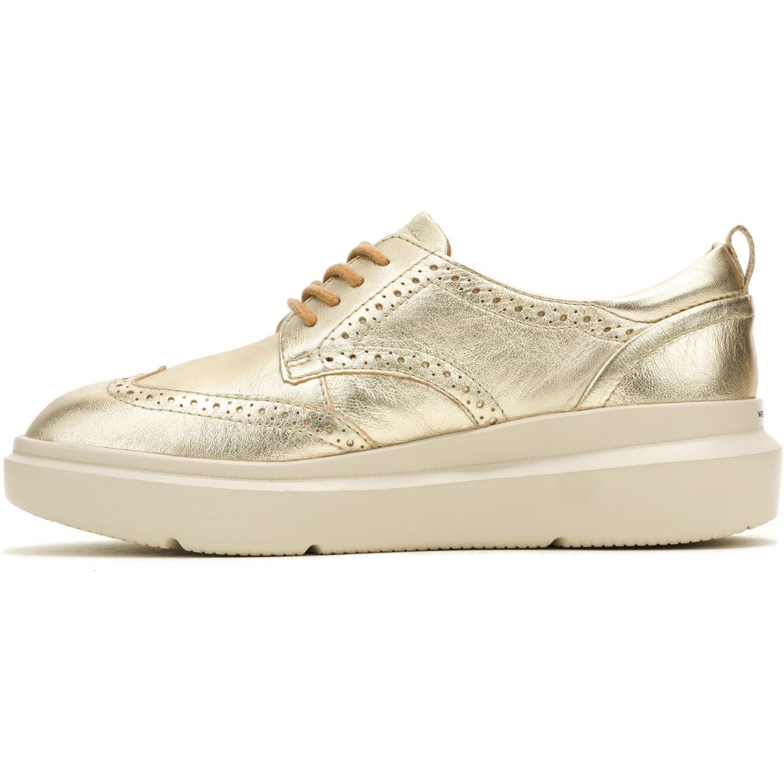 Hush Puppies Joy Leather Women's Champagne Brogues Shoes