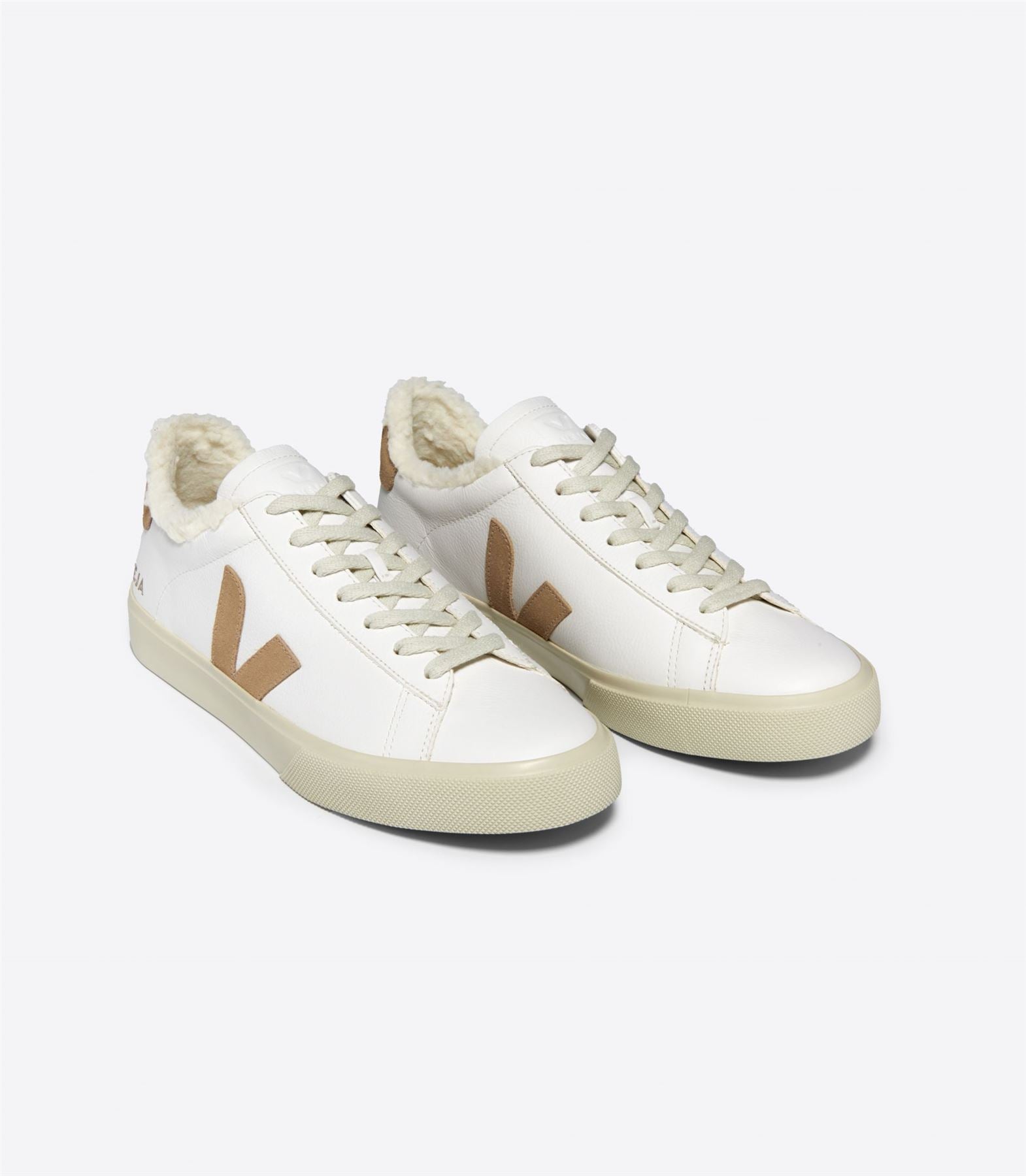 Veja Campo Winter Leather Women's White/Tan Sneakers
