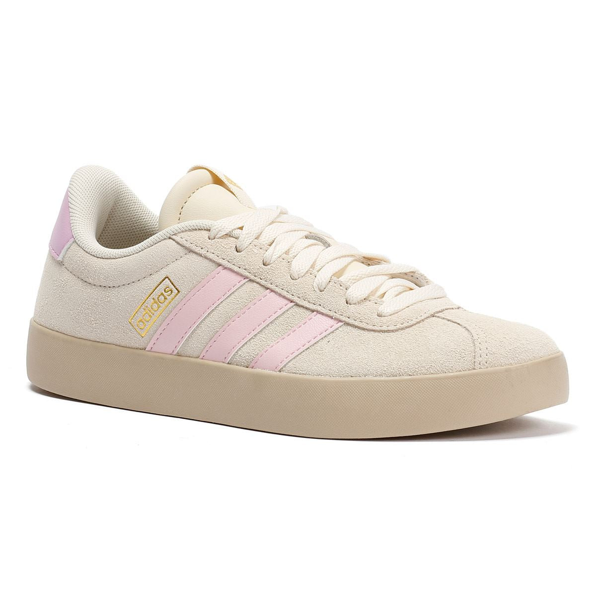 Adidas VL Court 3.0 Women's Beige/Pink Sneakers