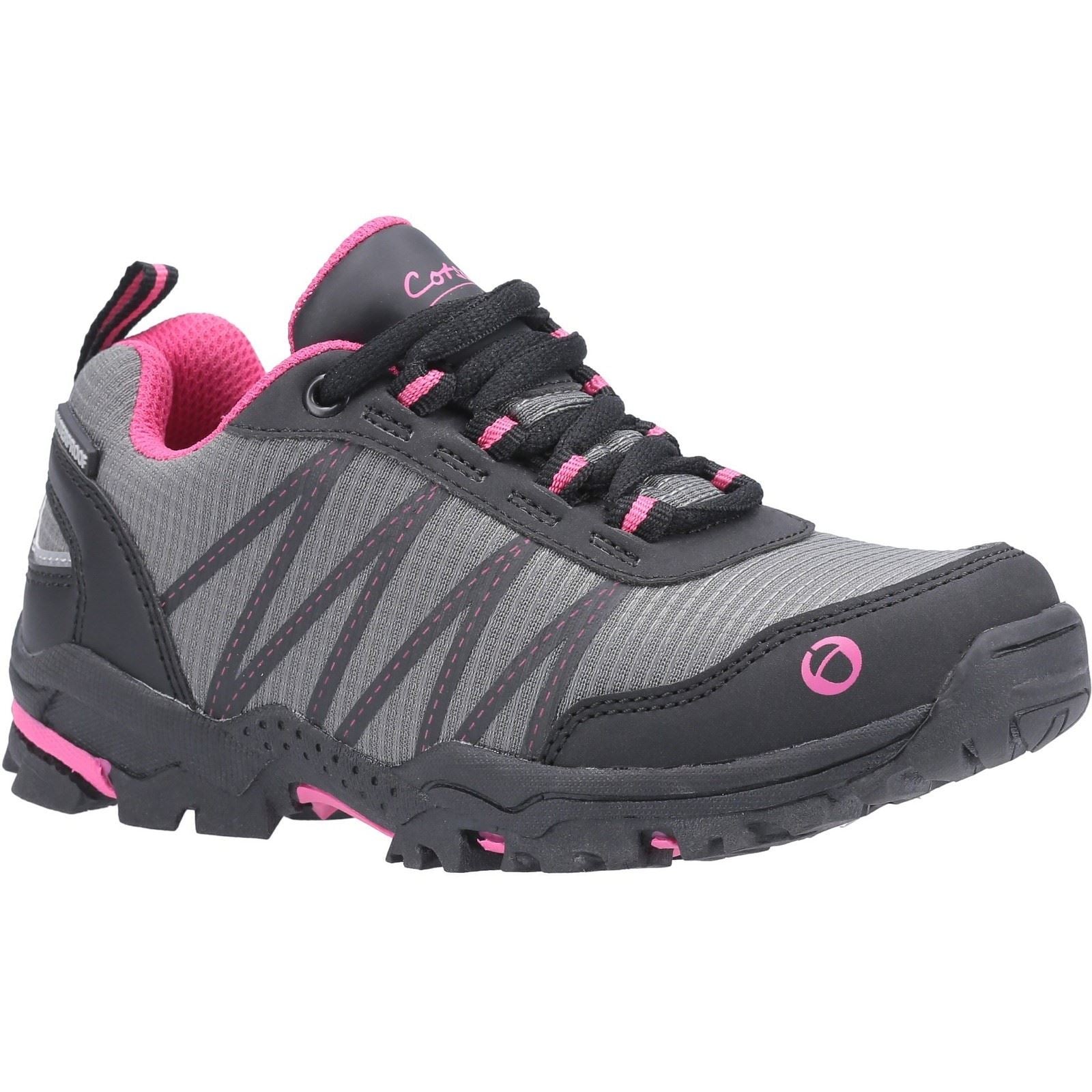 Cotswold Littledean Nylon Girl's Pink/Grey Hiking Boots
