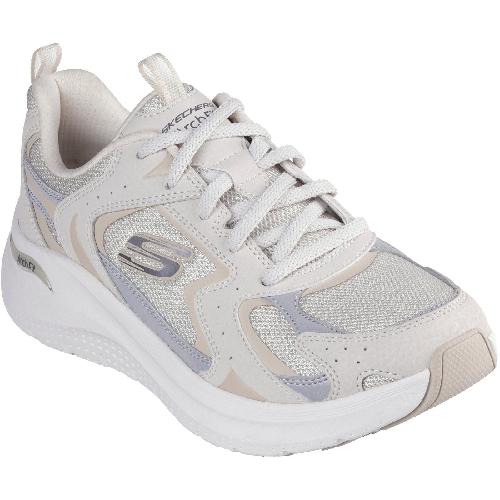 Skechers Arch Fit 2.0 Vintage Luxe Leather Women's Natural Sneakers