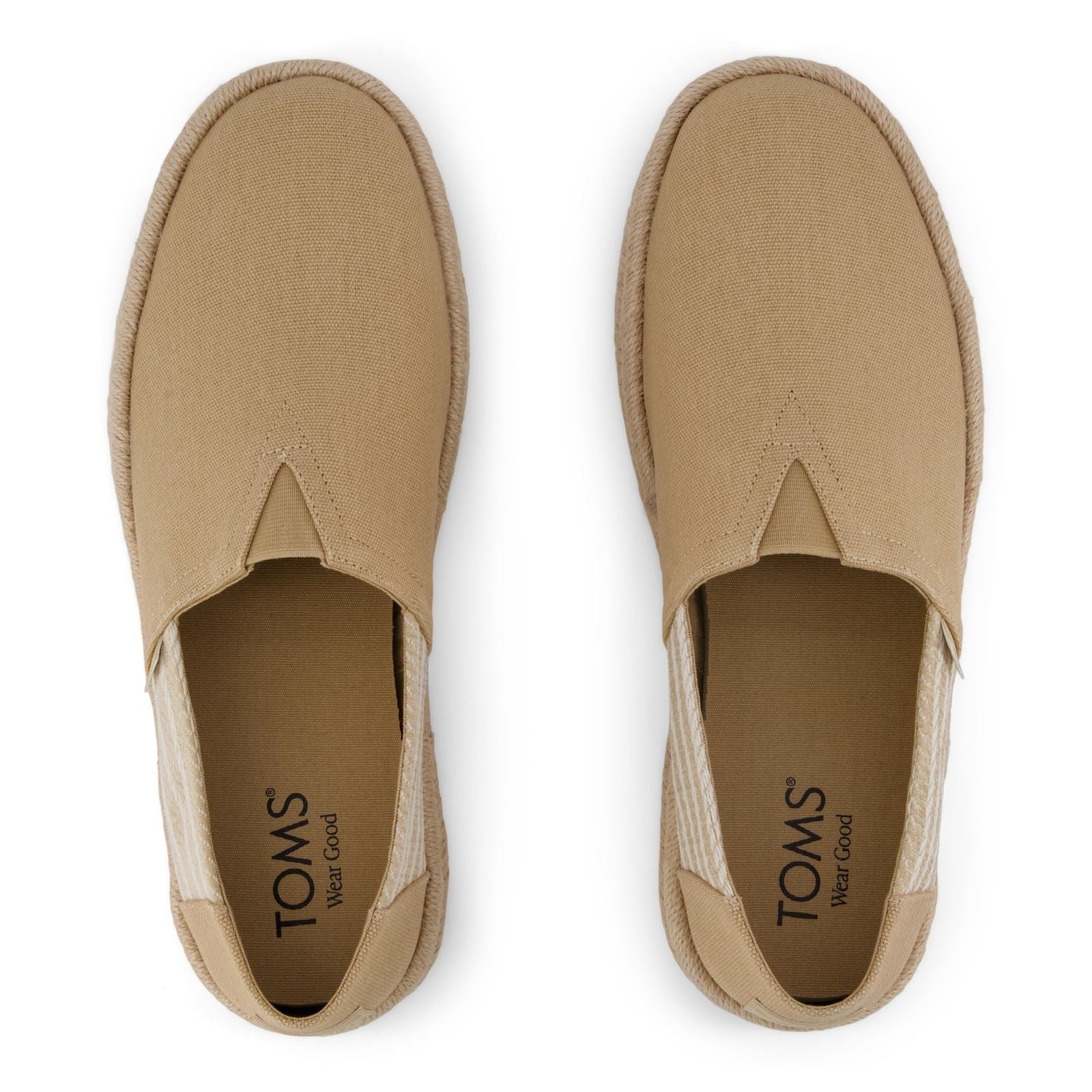 TOMS Alpargata Rope 2.0 Cotton Men's Oatmeal Slip-On Shoes