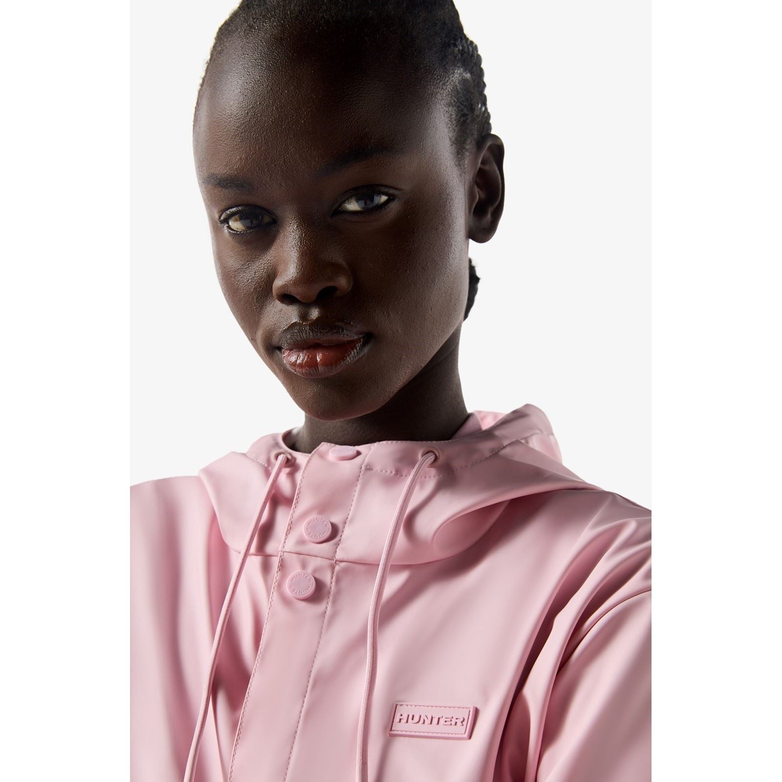 Hunter Izzy Hooded Women's Pink Rain Jacket