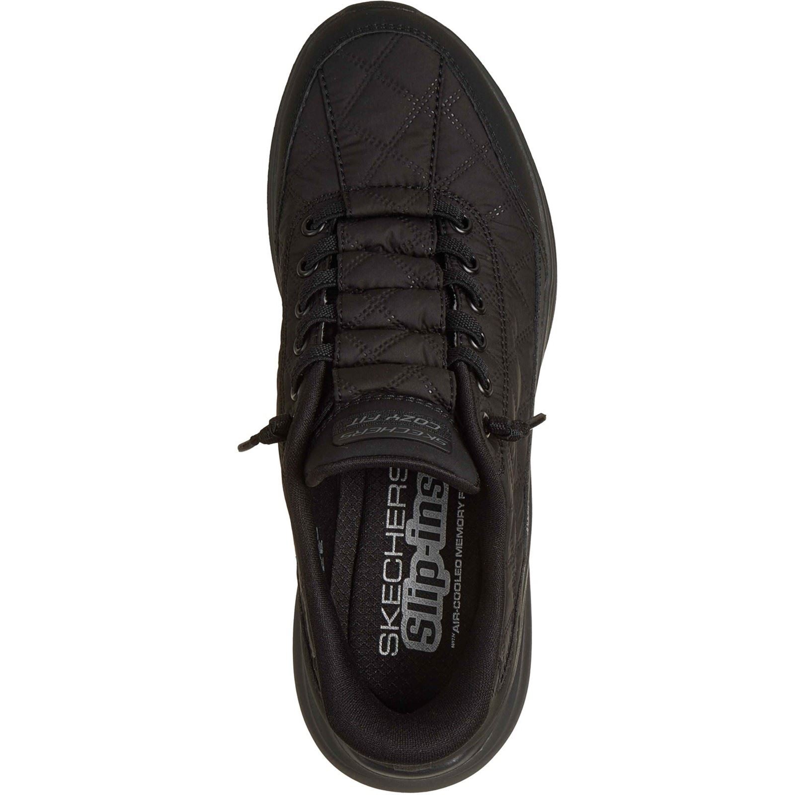 Skechers Contour Foam Cozy Fit Textile Women's Black Standard Trainers