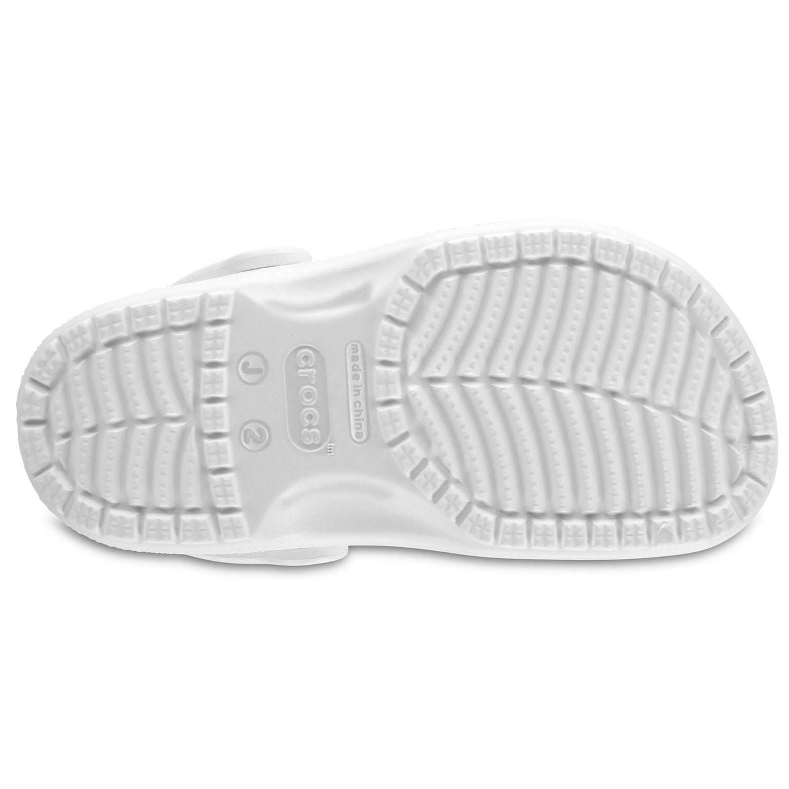Crocs Kids' Classic Clog Synthetic White Loafers