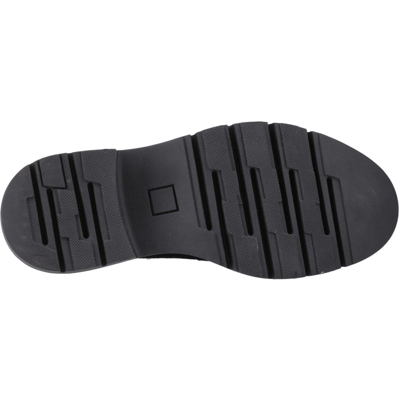 Hush Puppies Nella T-Bar Suede Women's Black Shoes